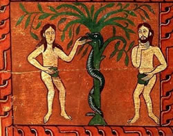 Adam, Ève et serpent