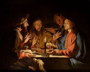 Repas avec les disciples d'Emmaüs